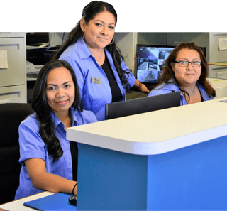 Berkeley Self Storage employees at the front desk